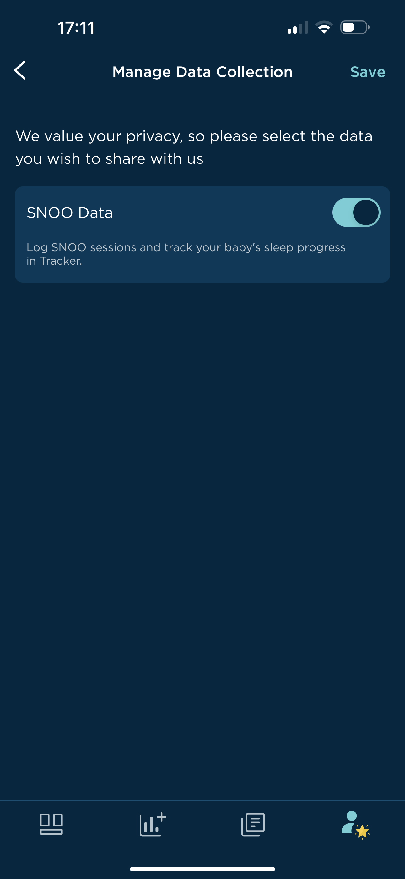 How do I change my Data Collection Preference in the Happiest Baby App? 3rd .PNG